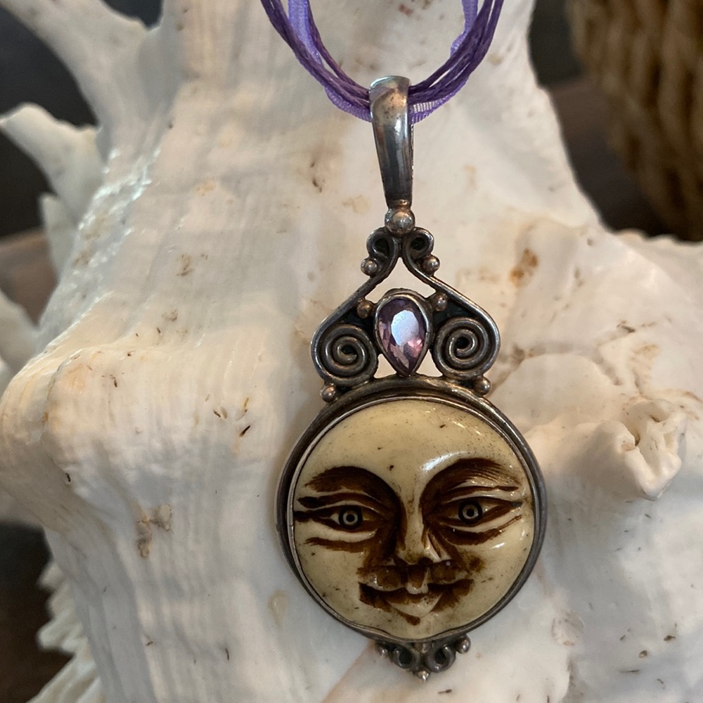 Silver Indonesian style pendant